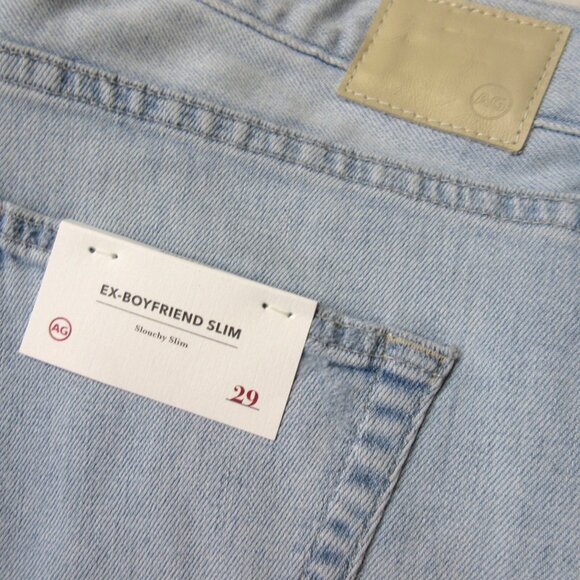 NWT Adriano Goldschmied AG Ex-Boyfriend Slim in Premiere Destroyed Jeans 29 - Picture 10 of 11